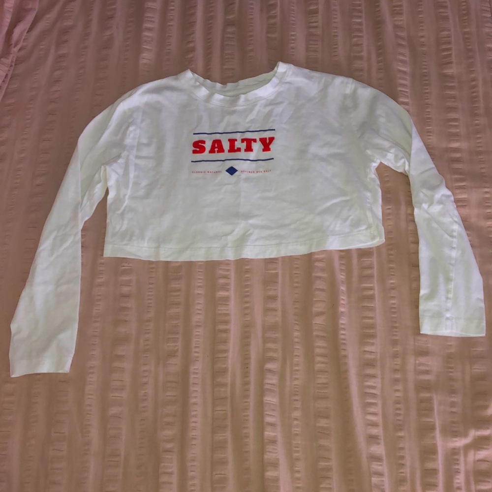 Women’s Cotton On Salty Cropped Long Sleeve Tee